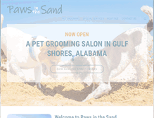 Tablet Screenshot of pawsinthesand.com